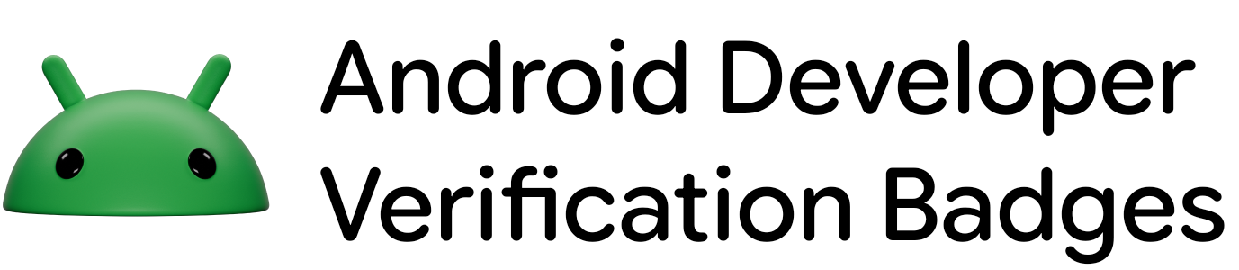 Android Developer Verification Badges Logo